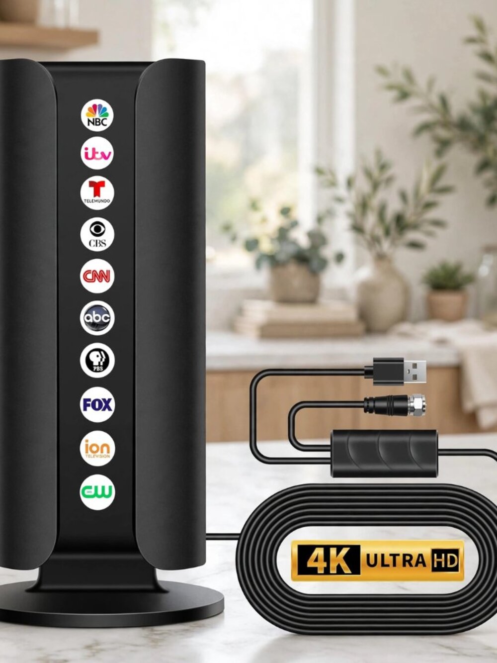 2026 TV Antenna for Smart TV, 5000+ Miles Range Strongest Digital HD TV Antenna